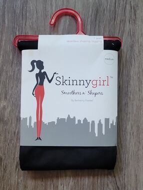 NWT Skinnygirl Smoothers N Shapers Seamless Shaping Leggings Black Shapewear MD